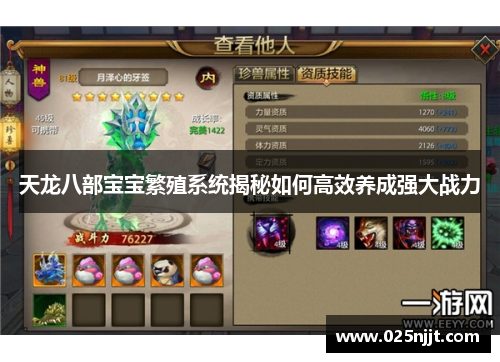 天龙八部宝宝繁殖系统揭秘如何高效养成强大战力